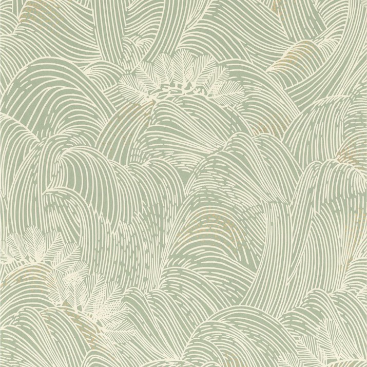 Papier Peint Intissé Marée Haute Céladon – L’Ile aux Oiseaux de Casamance - réf. 75902140