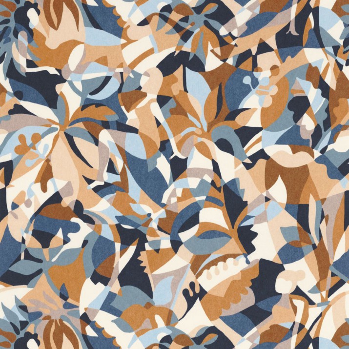 Papier Peint Intissé Plongeon Bleu Persan Ambre – L’Ile aux Oiseaux de Casamance - réf. 75880916