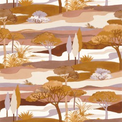 Papier Peint Intissé Cap Ferret Ocre Nude – L’Ile aux Oiseaux de Casamance - réf. 75870304