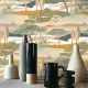 Papier Peint Intissé Cap Ferret Céladon Ambre – L’Ile aux Oiseaux de Casamance - réf. 75870202