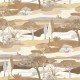 Papier Peint Intissé Cap Ferret Sable Latte – L’Ile aux Oiseaux de Casamance - réf. 75870100