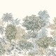 Papier Peint Panoramique Impression Numérique sur Intissé Painted Palms – Infinity 2 de KOMAR - réf. IF3-041 - 300 x 250cm