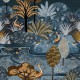 Papier Peint Panoramique Vinyle sur Intissé Aruba Bleu d’Égypte – Panoramas 2 de Casamance - réf. 75611018 - 204 x 300 CM