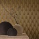 Papier Peint Vinyle sur Intissé Tourmaline Doré Foncé – Textures Métalliques de Casamance - réf. 75782038