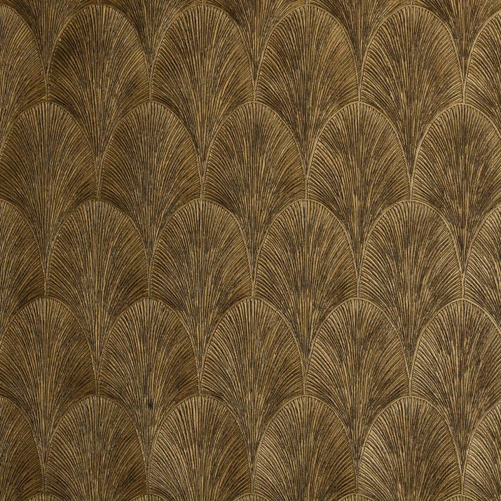 Papier Peint Vinyle sur Intissé Tourmaline Doré Foncé – Textures Métalliques de Casamance - réf. 75782038