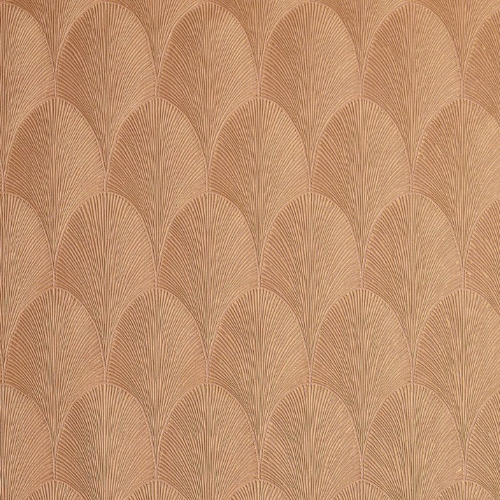 Papier Peint Vinyle sur Intissé Tourmaline Vieux Rose/ Doré – Textures Métalliques de Casamance - réf. 75781630