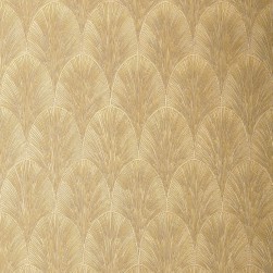 Papier Peint Vinyle sur Intissé Tourmaline Blanc/ Doré – Textures Métalliques de Casamance - réf. 75781324