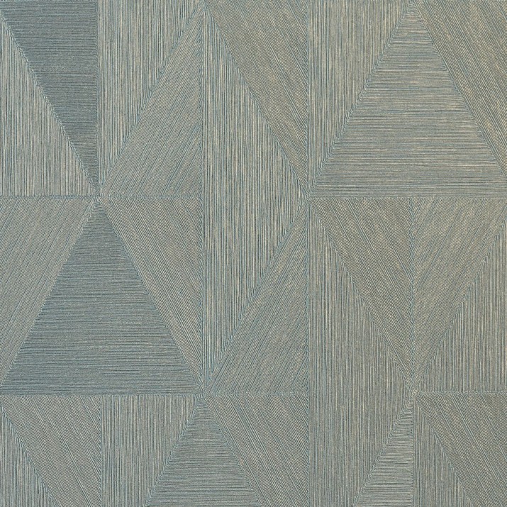 Papier Peint Vinyle sur Intissé Parangon Céladon/ Doré – Textures Métalliques de Casamance - réf. 75770814
