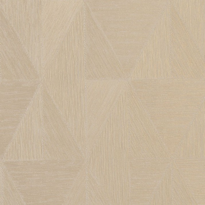 Papier Peint Vinyle sur Intissé Parangon Blanc/ Doré – Textures Métalliques de Casamance - réf. 75770508