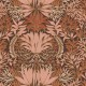 Papier Peint Intissé Chardon Cognac/ Nude – Square Jasmin de Casamance - réf. 75733364