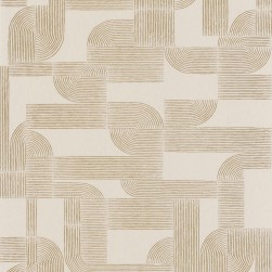 Papier Peint Intissé Hector Sable/ Doré – Square Jasmin de Casamance - réf. 75701324