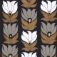 Papier Peint Intissé Dauphine Noir/ Doré – Square Jasmin de Casamance - réf. 75691120