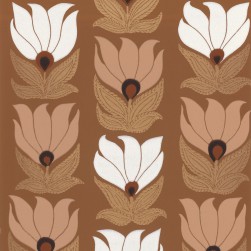 Papier Peint Intissé Dauphine Ambre/ Nude – Square Jasmin de Casamance - réf. 75690916