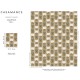 Papier Peint Intissé Dauphine Grège/ Vert Argile – Square Jasmin de Casamance - réf. 75690712