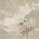 Papier Peint Intissé Jasmin Grège/ Vert Argile – Square Jasmin de Casamance - réf. 75680100