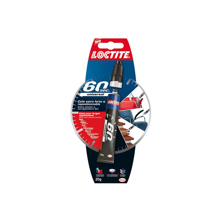 Colle extra-forte & repositionnable 60 sec. 20g