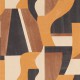 Papier Peint Vinyle sur Intissé Gino Cognac – Mouvements de Casamance - réf. 76001222