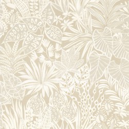 Papier Peint Vinyle sur Intissé Madhuca Sable – Golfe du Bengale de Casamance - réf. 75950712