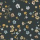 Papier Peint Expansé sur Intissé Branché Floral Jaune et Bleu Fond Noir – Seychelles de Lutèce - réf. SEY071