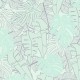Papier Peint Expansé sur Intissé Feuillage Exotique Vert d’Eau et Argent – Seychelles de Lutèce - réf. SEY054