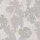 Papier Peint Expansé sur Intissé Feuillage Exotique Grège et Cuivre Rose – Seychelles de Lutèce - réf. SEY053