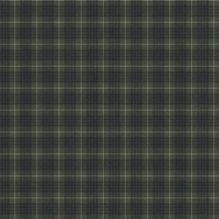 Papier Peint Intissé Tartan Kaki – Héritage de Lutèce - réf. HER643