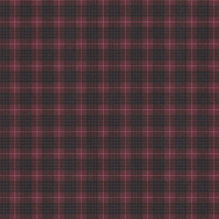 Papier Peint Intissé Tartan Bordeaux – Héritage de Lutèce - réf. HER641
