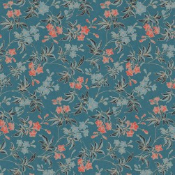 Papier Peint Intissé Campanule Bleu Paon – Héritage de Lutèce - réf. HER634
