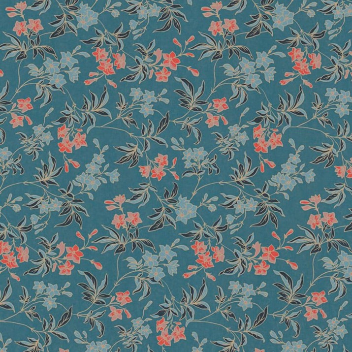 Papier Peint Intissé Campanule Bleu Paon – Héritage de Lutèce - réf. HER634