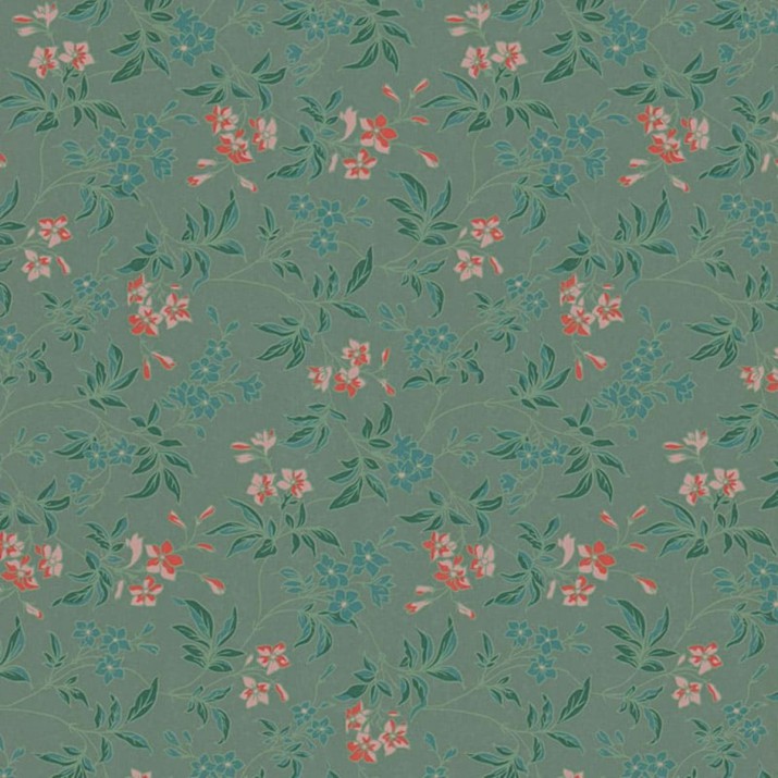 Papier Peint Intissé Campanule Vert – Héritage de Lutèce - réf. HER631