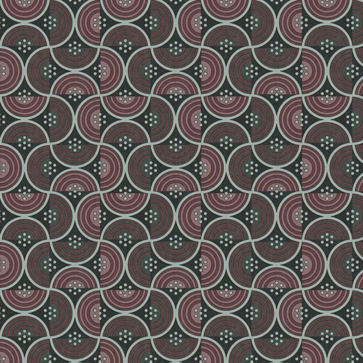 Papier Peint Intissé Géo Craft Bordeaux – Héritage de Lutèce - réf. HER611