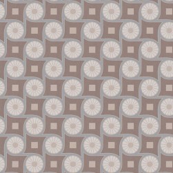Papier Peint Intissé Fleur Vintage Géométrique Gris Bleuté – Héritage de Lutèce - réf. HER603