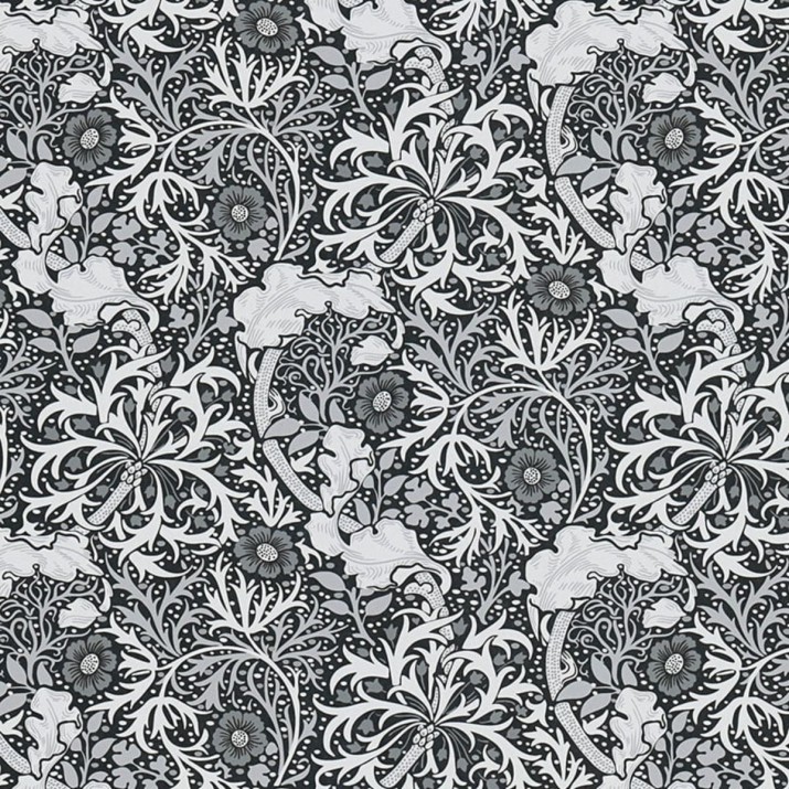 Papier Peint Intissé Végétation Luxuriante Noir – Héritage de Lutèce - réf. HER595