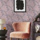 Papier Peint Intissé Végétation Luxuriante Mauve Fané – Héritage de Lutèce - réf. HER592