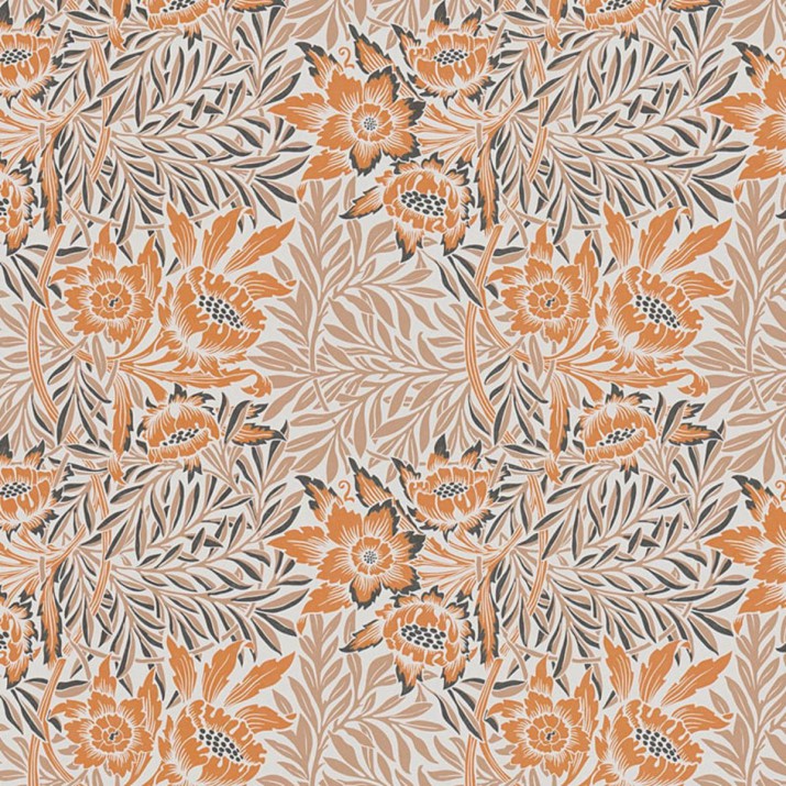 Papier Peint Intissé Chardon Orange – Héritage de Lutèce - réf. HER582