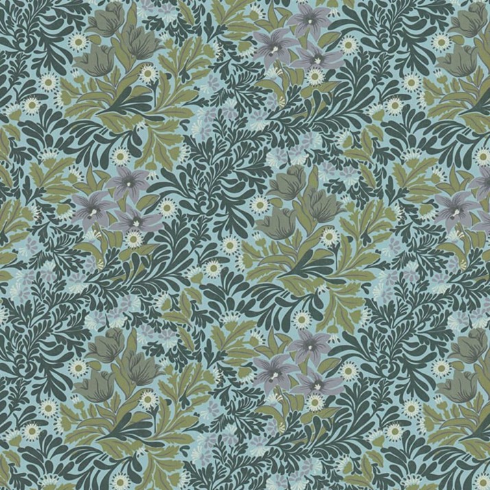 Papier Peint Intissé Succulentes Bleu Aqua – Héritage de Lutèce - réf. HER572