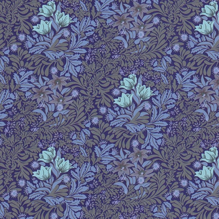 Papier Peint Intissé Succulentes Bleu Lavande – Héritage de Lutèce - réf. HER571