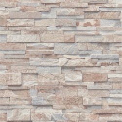 Papier Peint Vinyle Grainé sur Intissé Motif Parement Beige – Erismann - réf. 02363-10