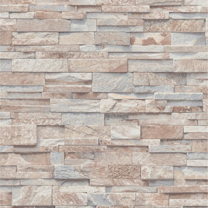 Papier Peint Vinyle Grainé sur Intissé Motif Parement Beige – Erismann - réf. 02363-10