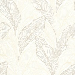 Papier Peint Vinyle Expansé sur Intissé Motif Calla Beige – Erismann - réf. 10282-02