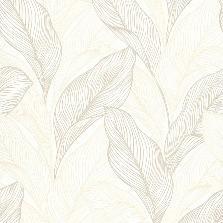 Papier Peint Vinyle Expansé sur Intissé Motif Calla Beige – Erismann - réf. 10282-02