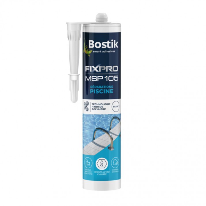 Bostik Fixpro MSP 105 joint de réparation piscine 290ml