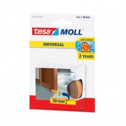 Bande isolante calfeutrage bas de porte 1m x 38 mm TESA