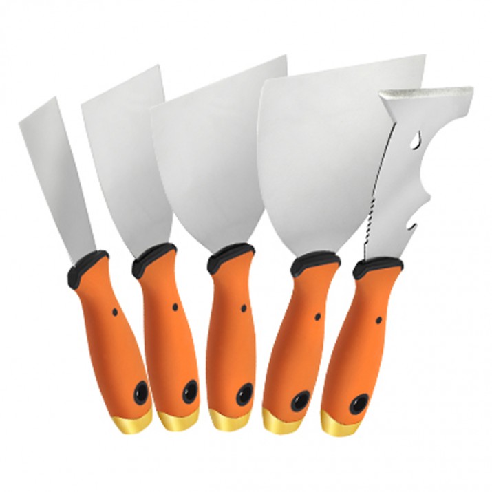 Ensemble de 5 couteaux à maroufler Inox CIRET