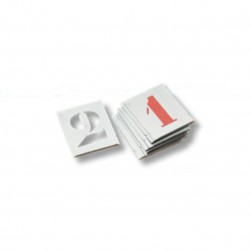Pochoirs chiffres zinc 60MM