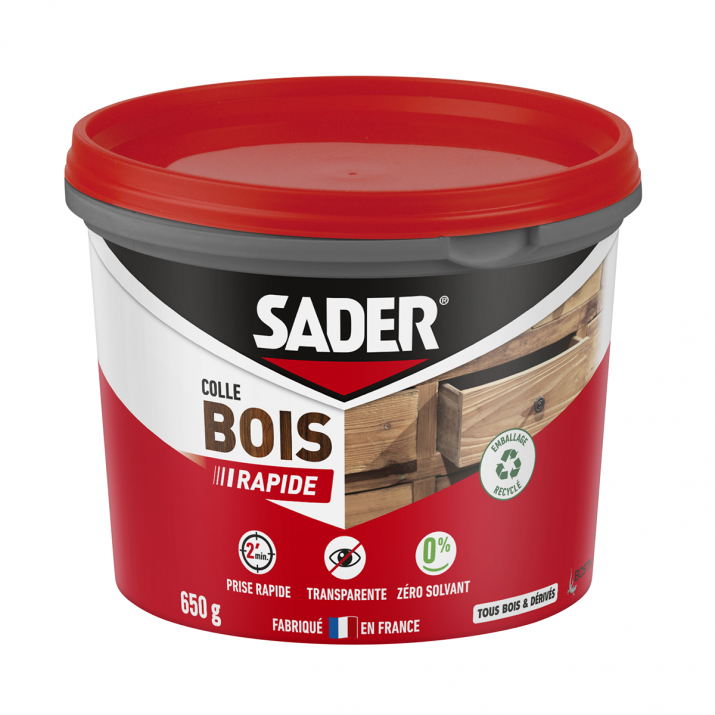 Colle bois prise rapide 650g