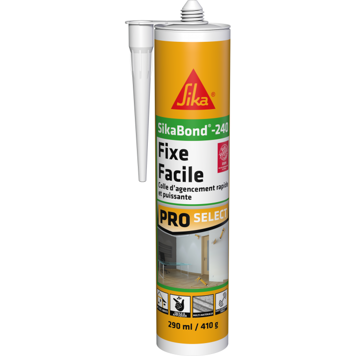 Sikabond 240 Fixe et Facile Blanc 290 ml