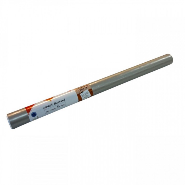Adhésif Effet Gaufré Baroque Gris clair 5cm x 1,5m