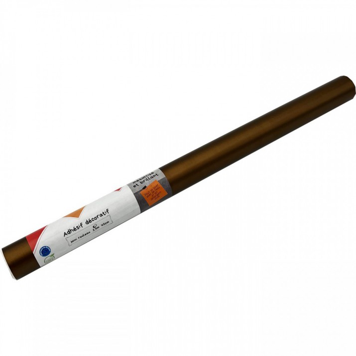 Adhésif Effet Métallisé Acier Cuivre 45cm x 1,5m