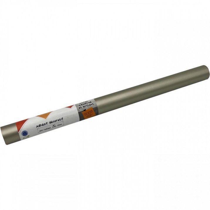 Adhésif Effet Métallisé Acier Or 45cm x 1,5m